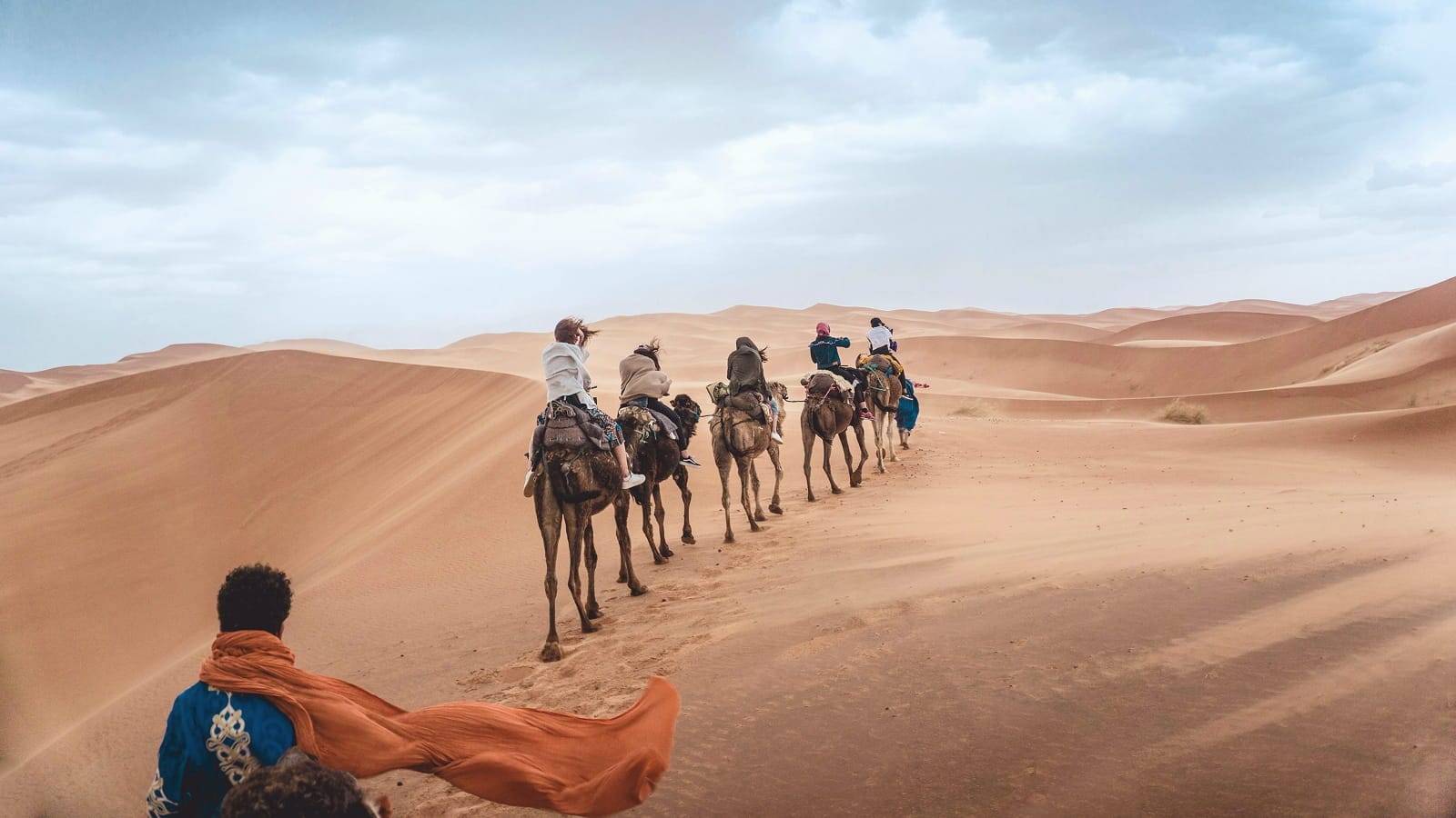 Crossing Endless Sands in the Sahara Desert