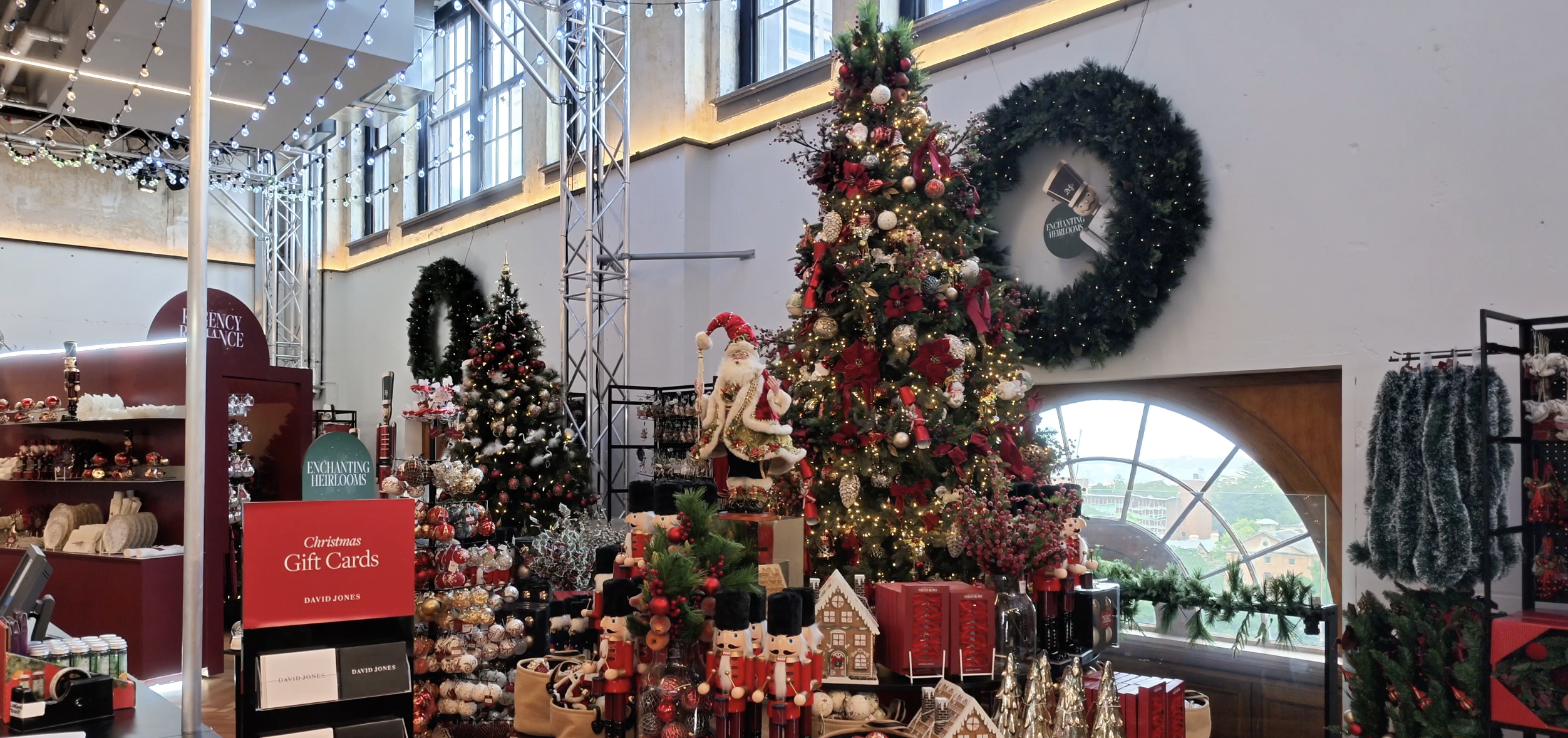 Visiting the David Jones Christmas Shop